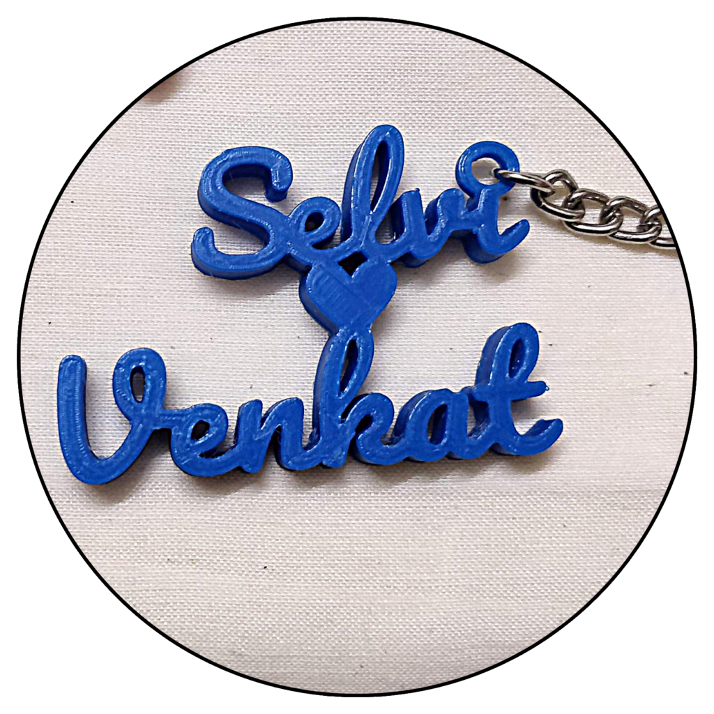 Name Key Chain - 2 layers